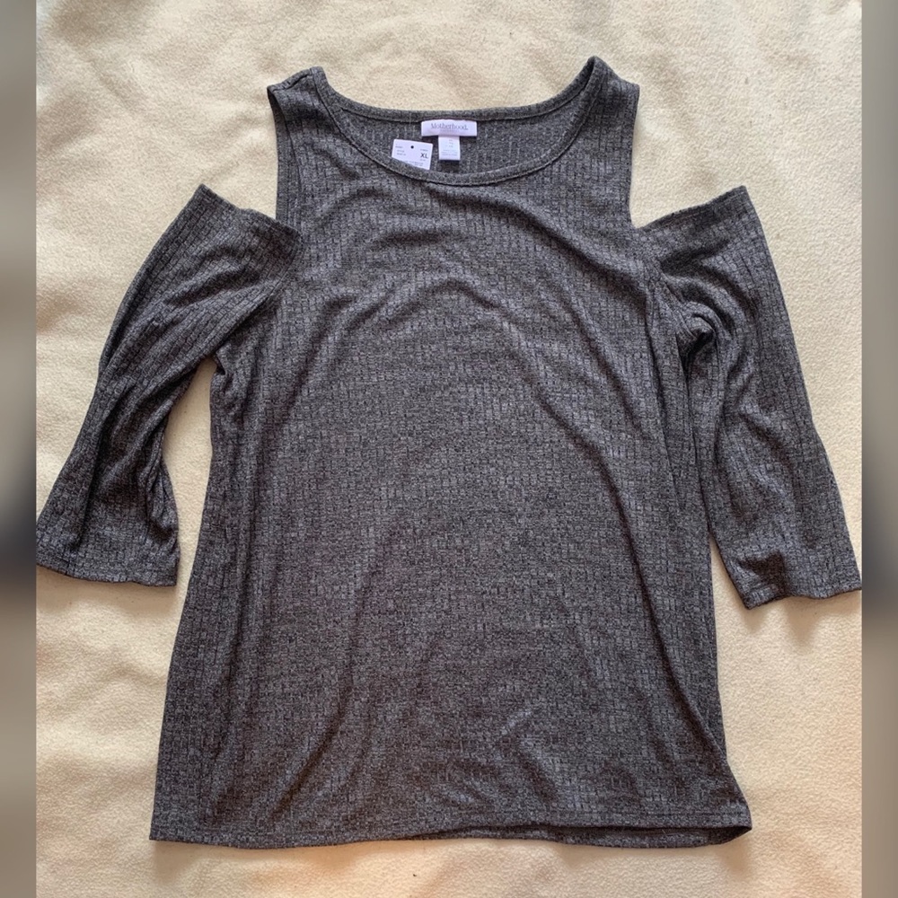 Cold Shoulder Maternity Shirt